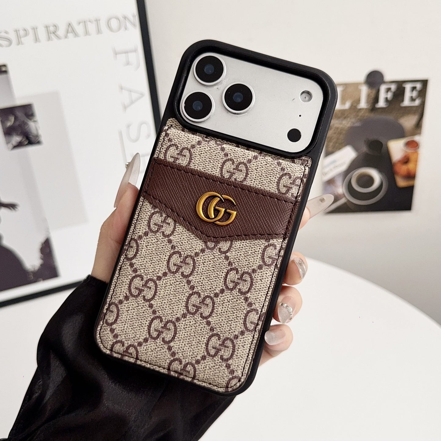 Louis Vuitton Card Holder iPhone Case for 17 Series