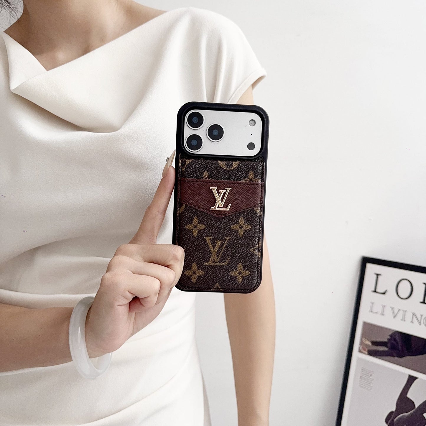 Louis Vuitton Card Holder iPhone Case for 17 Series