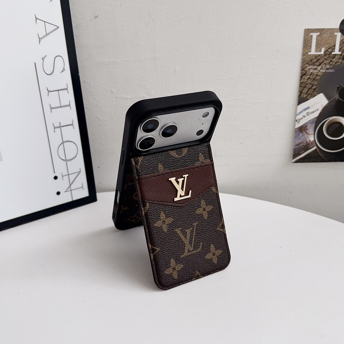 Louis Vuitton Card Holder iPhone Case for 17 Series