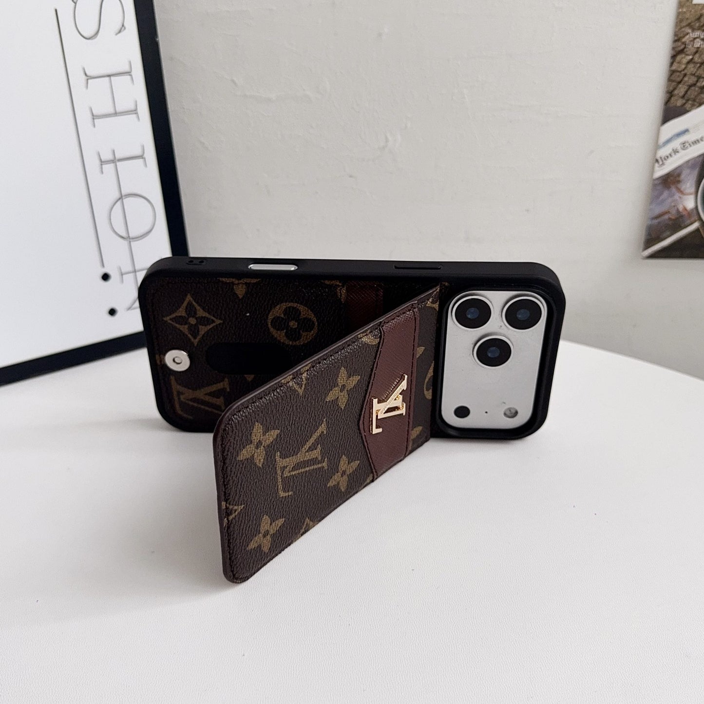 Louis Vuitton Card Holder iPhone Case for 17 Series