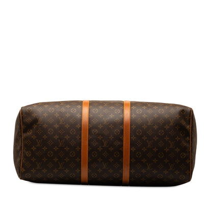 Brown Louis Vuitton Monogram Keepall 60 Travel Bag