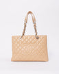 Chanel Beige Caviar Leather Grand Shopping (GST) Tote Bag