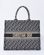 Dior Book Tote Leather Canvas Tote Bag