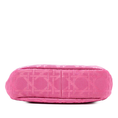 Pink Dior Canvas Cannage Hobo Bag