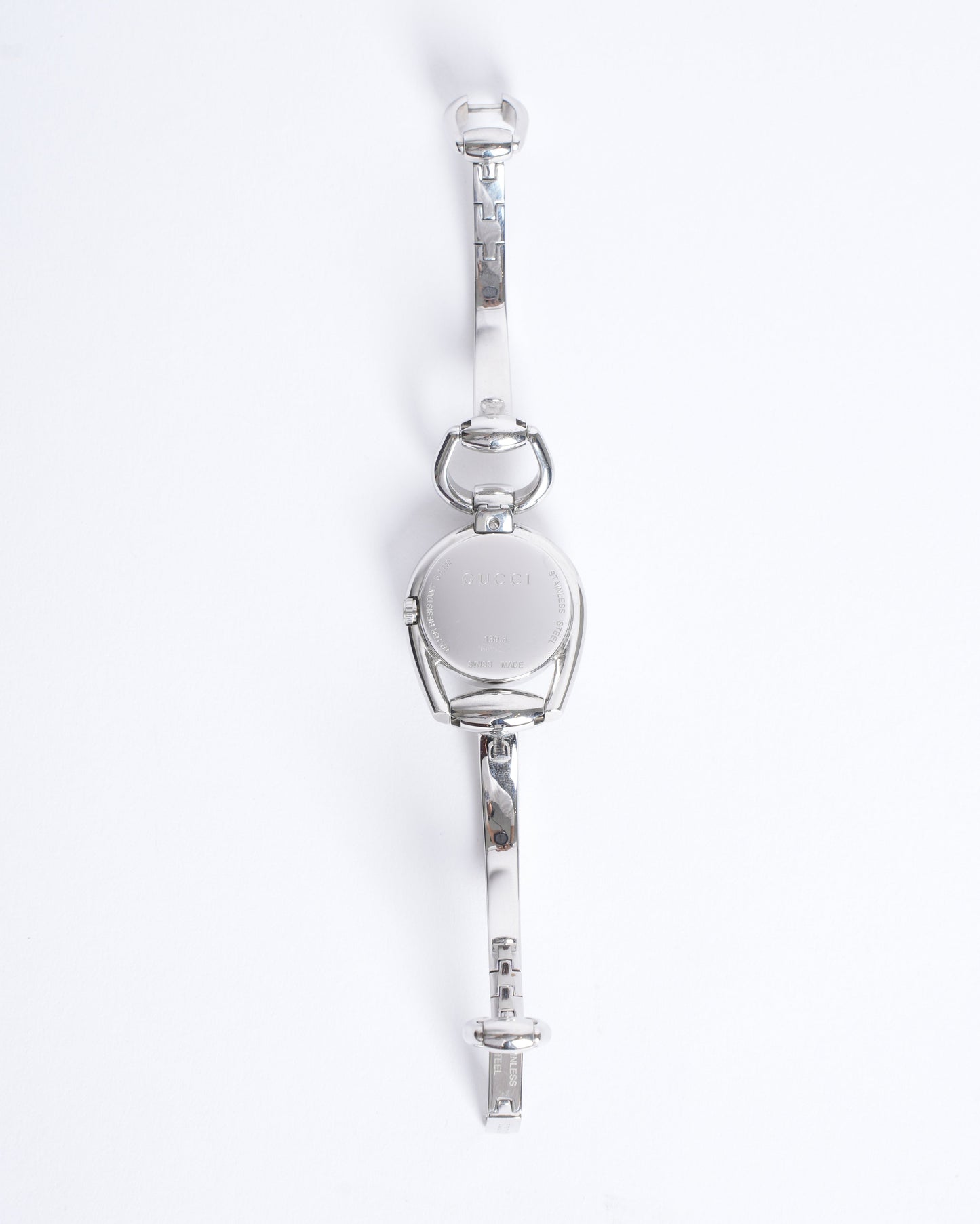 Gucci Mother Of Pearl Stainless Steel Horsebit Women's Watch