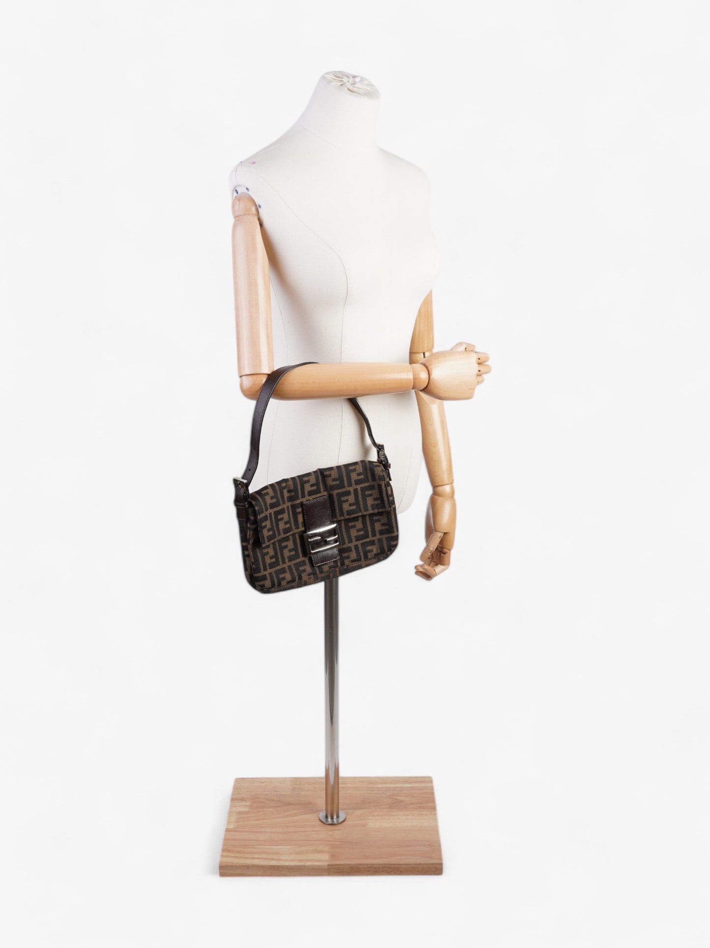 Fendi Baguette Zucca Brown Shoulder Bag Zucca