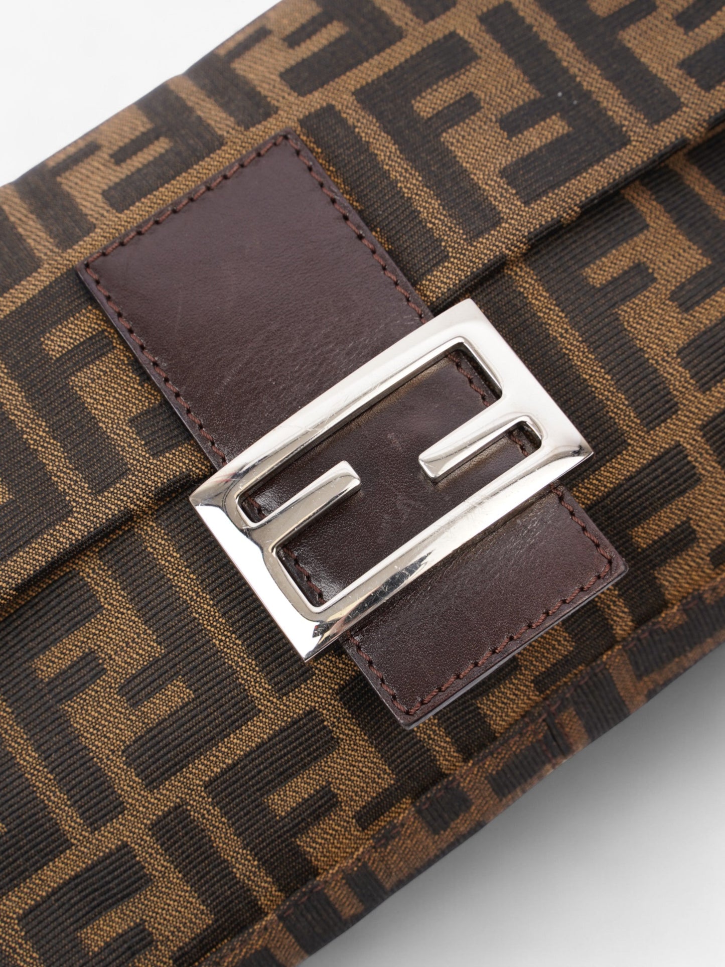 Fendi Baguette Zucca Brown Shoulder Bag Zucca