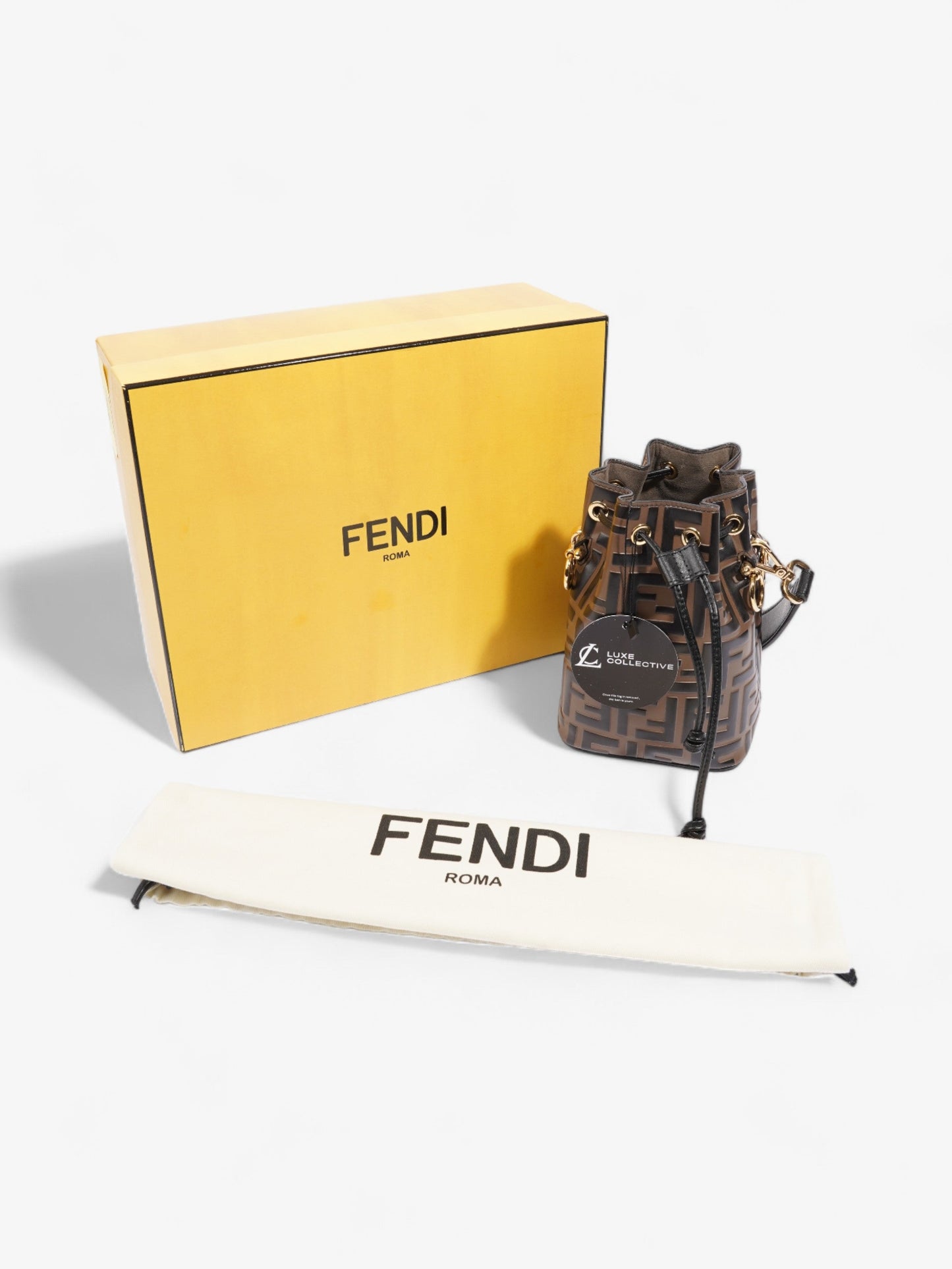 Fendi Shoulder Bag Zucca Canvas