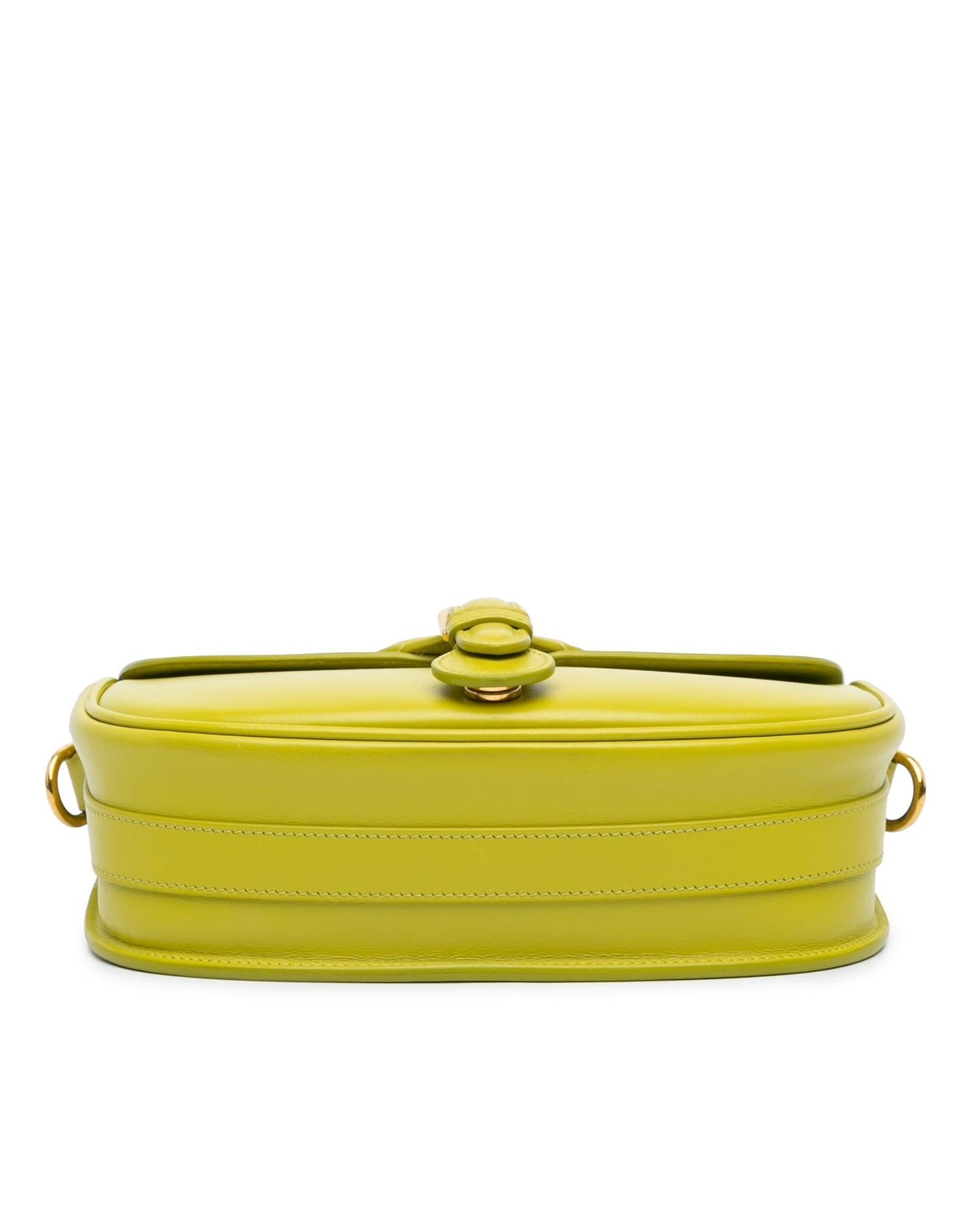Medium Leather Crossbody Bag with Adjustable Strap and Buckle Closure