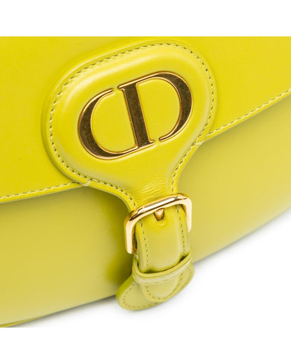Medium Leather Crossbody Bag with Adjustable Strap and Buckle Closure