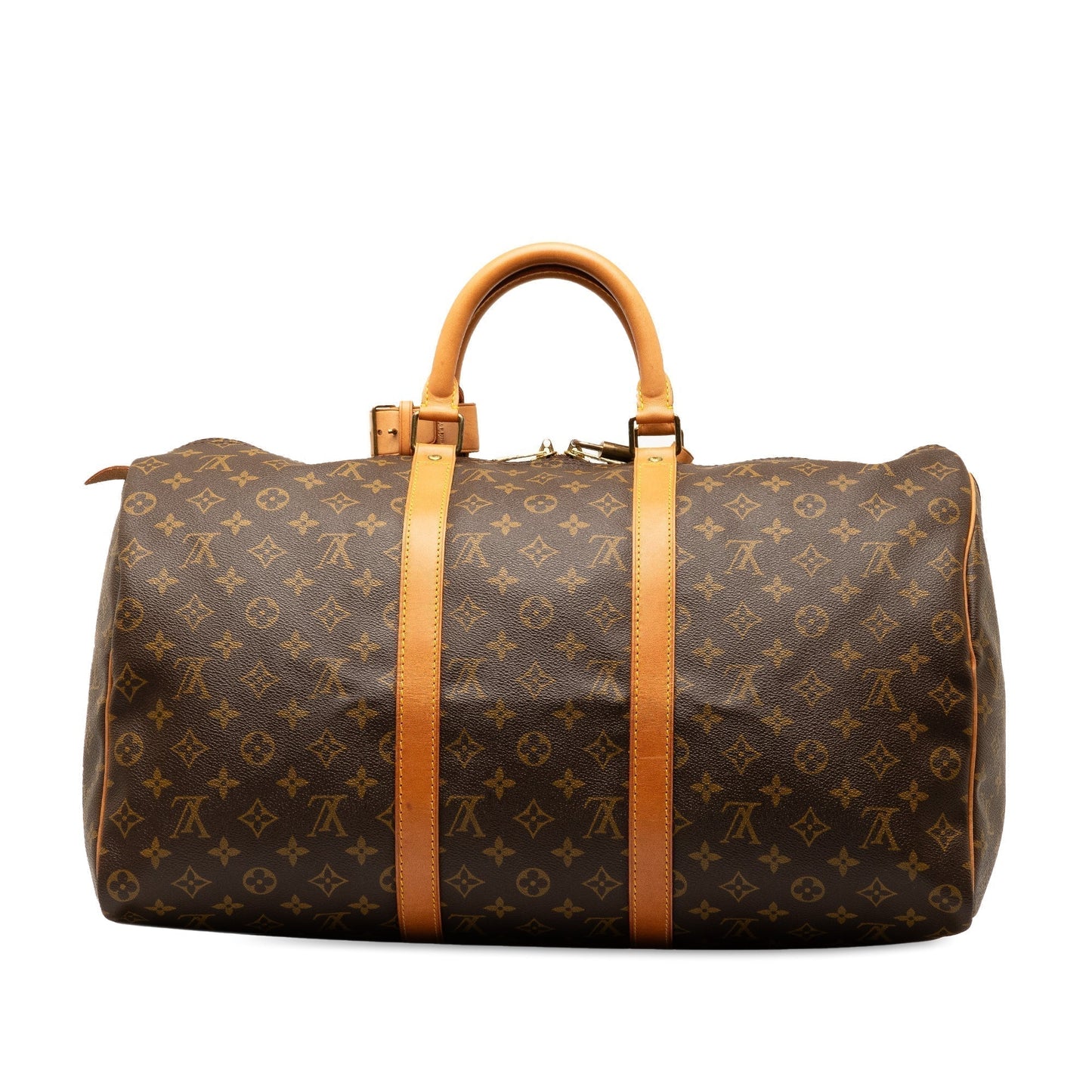 Brown Louis Vuitton Monogram Keepall 50 Travel Bag