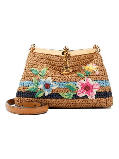 Mini Raffia Crossbody Bag