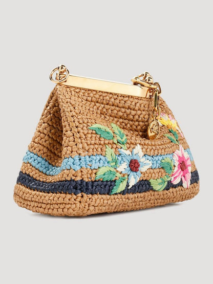 Mini Raffia Crossbody Bag