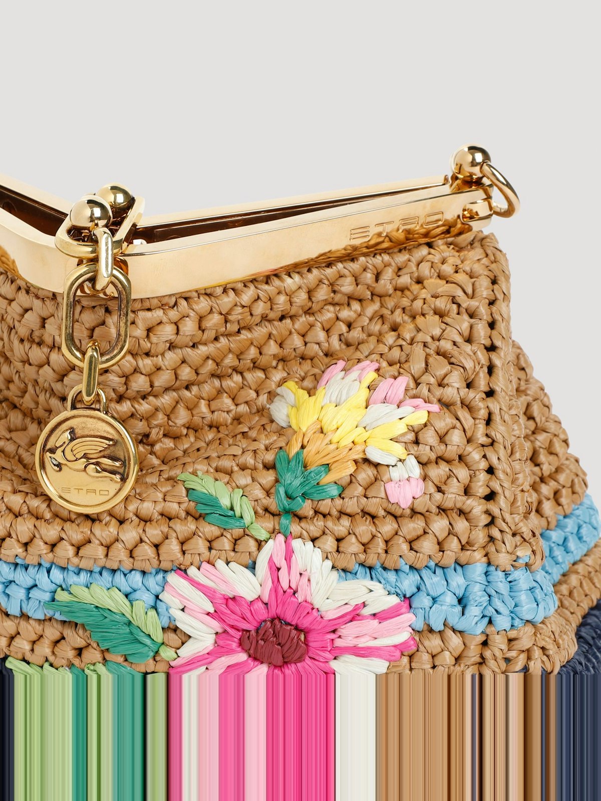 Mini Raffia Crossbody Bag