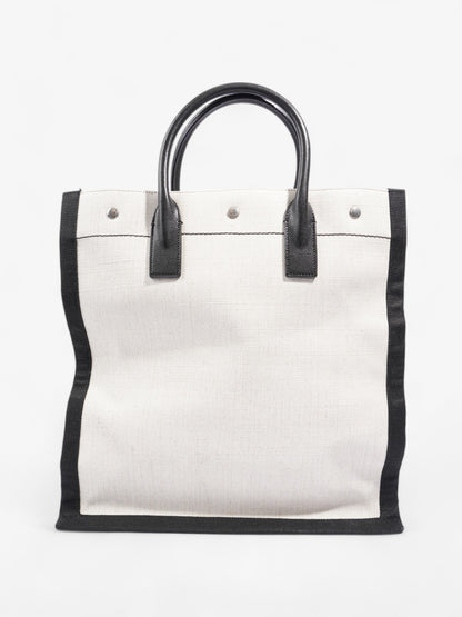 Saint Laurent Canvas Black Tote Bag Canvas
