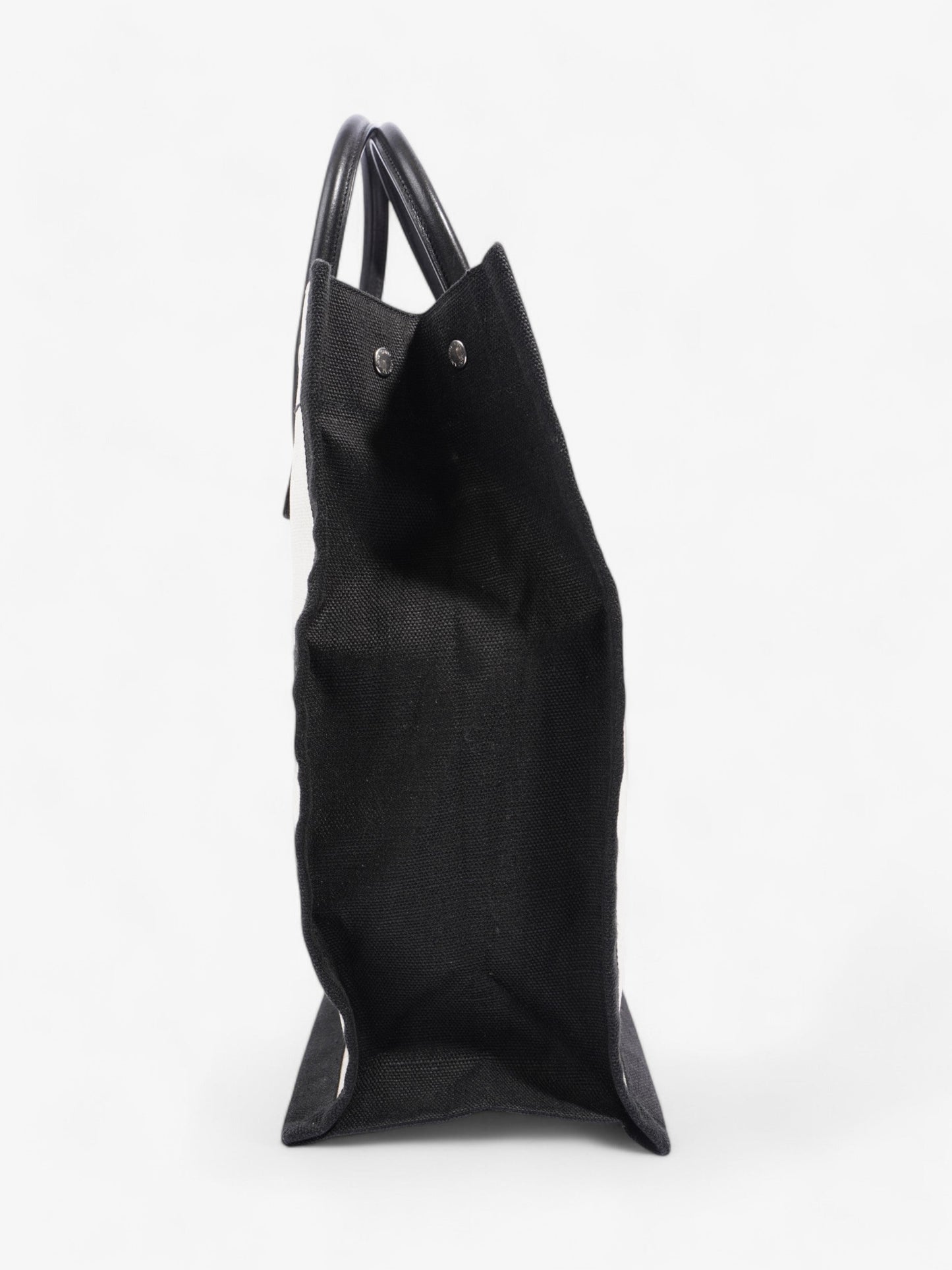 Saint Laurent Canvas Black Tote Bag Canvas