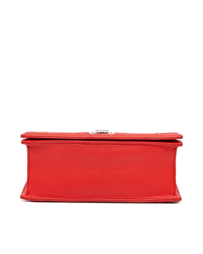 Dior Caro Crossbody Bag Red Leather