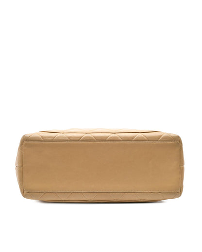Quilted Lambskin Crossbody with Sun Charm and Chain Straps
