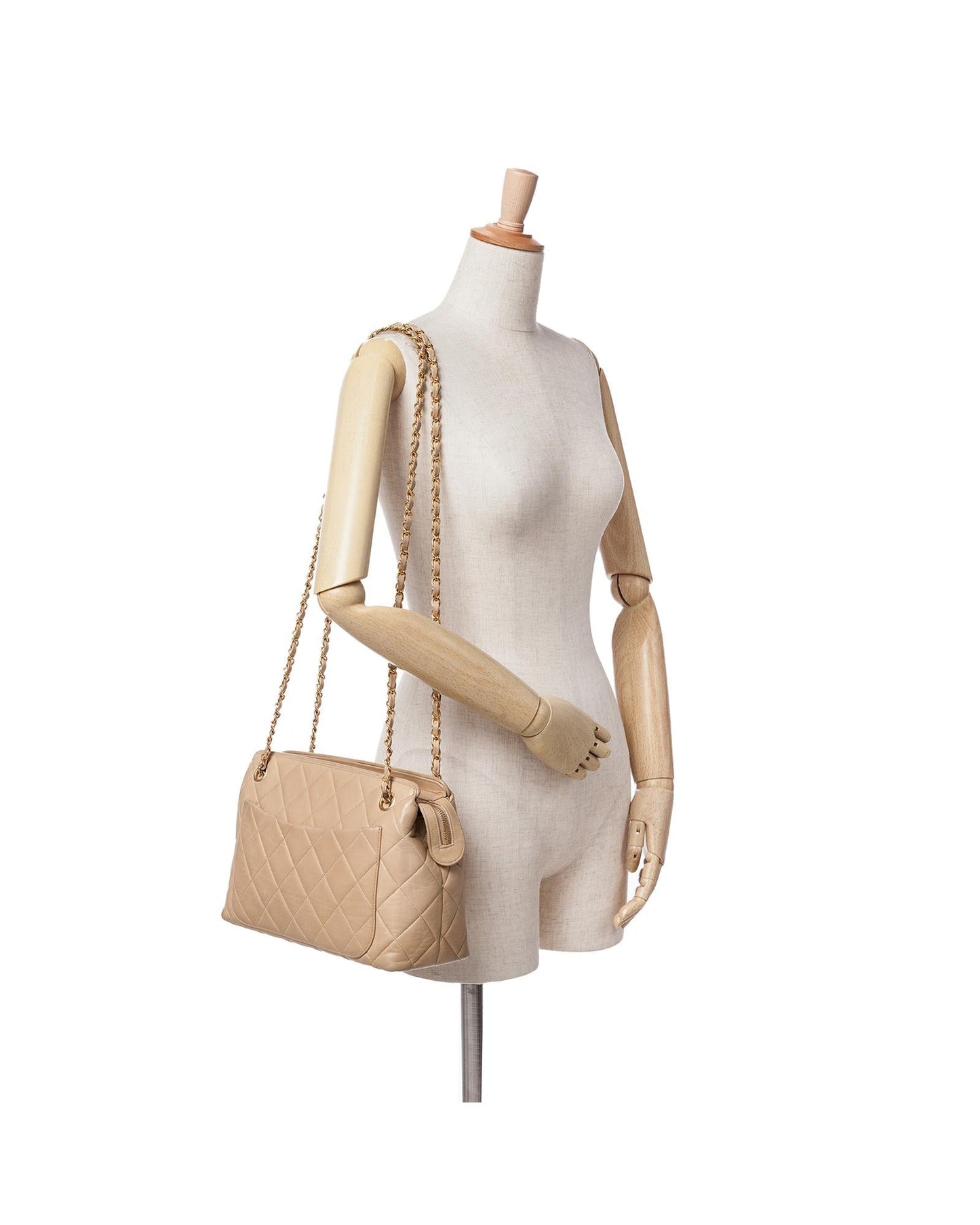 Quilted Lambskin Crossbody with Sun Charm and Chain Straps
