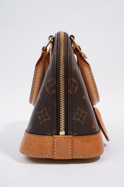 Louis Vuitton Alma BB Monogram Shoulder Bag Monogram Coated Canvas BB