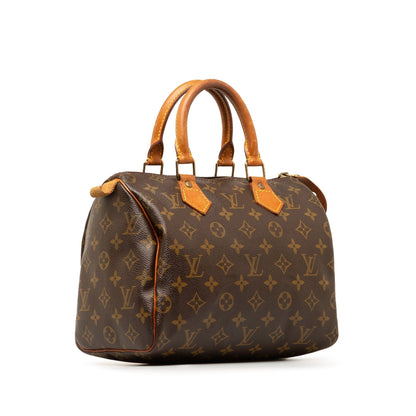 Brown Louis Vuitton Monogram Speedy 25 Boston Bag