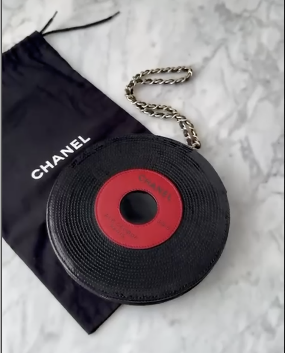 Chanel Cambon Calfskin Black Clutch