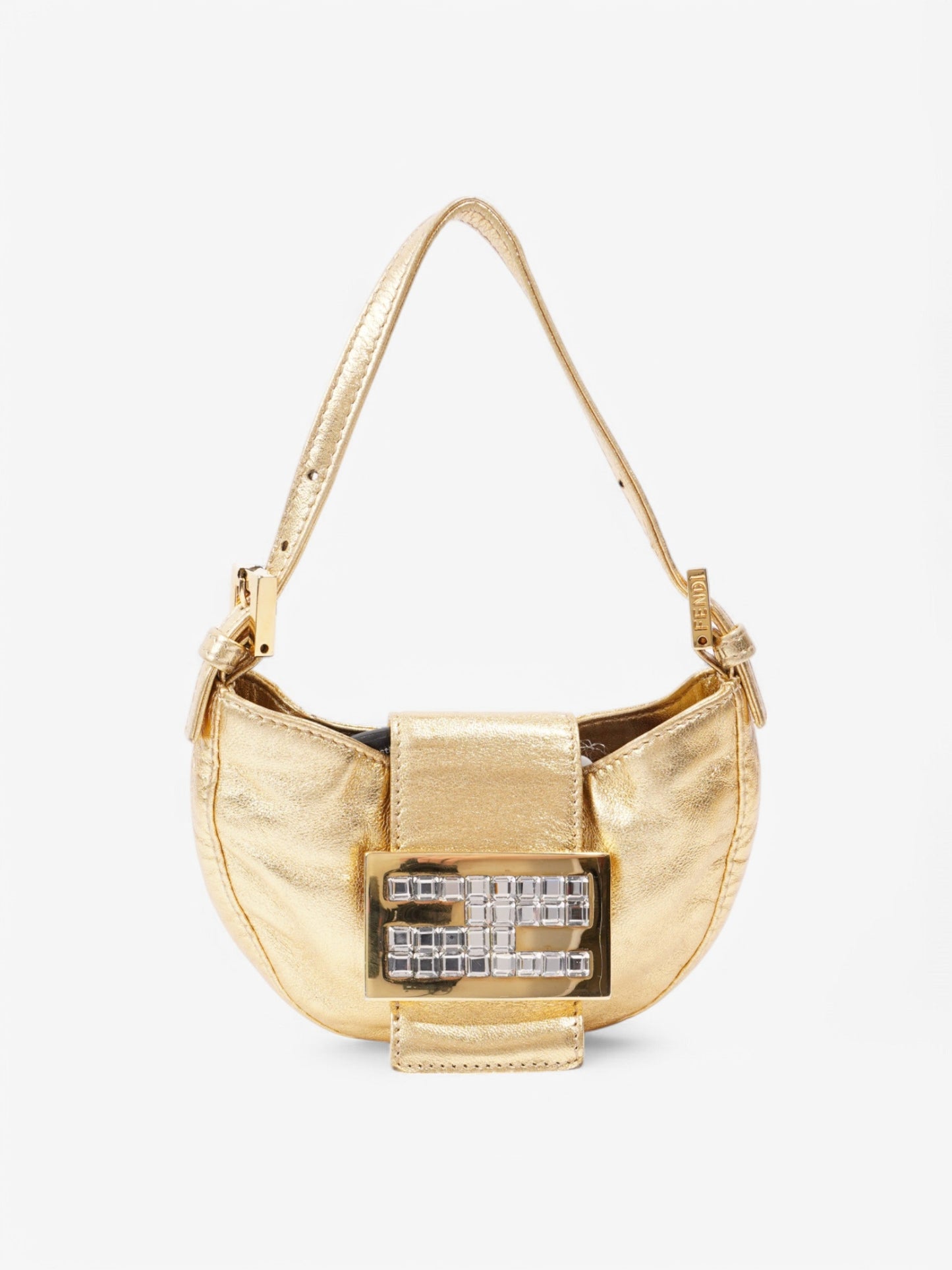 Fendi Mini Leather Gold Handbag