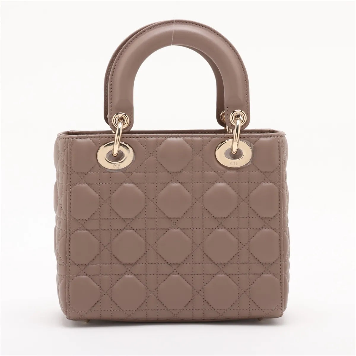 Christian Dior Beige Cannage Lambskin Lady Dior Bag [Clearance Sale]