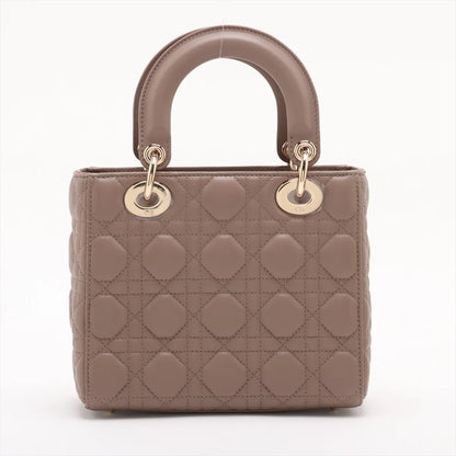 Dior Lady Dior Cannage Beige Handbag