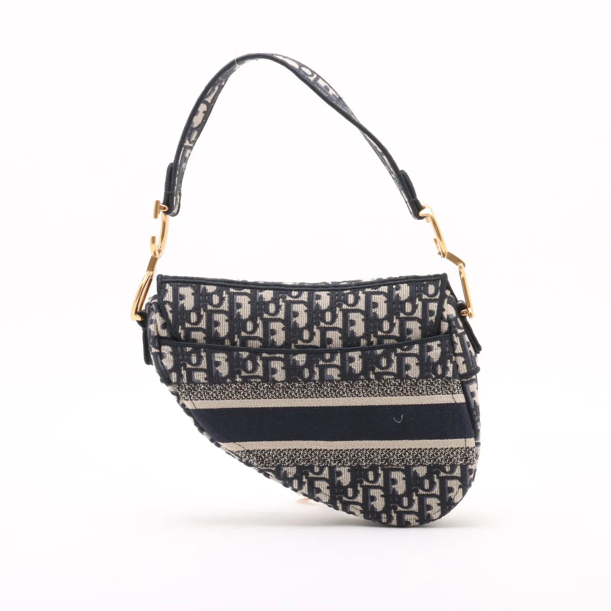 Christian Dior Blue Dior Oblique Jacquard Saddle Bag [Clearance Sale]