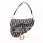 Christian Dior Blue Dior Oblique Jacquard Saddle Bag [Clearance Sale]