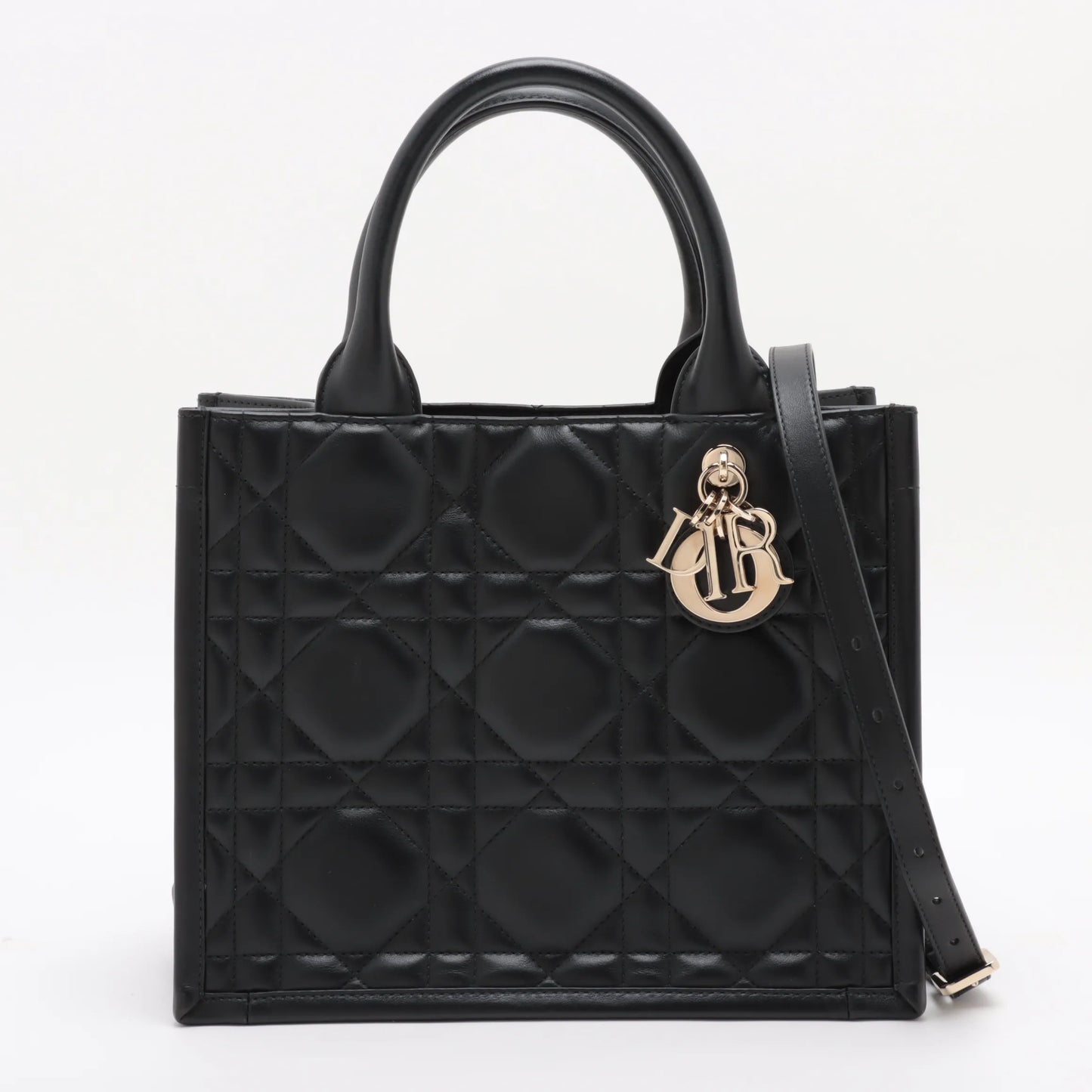 Christian Dior Beige Macrocannage Calfskin Small Book Tote [Clearance Sale]