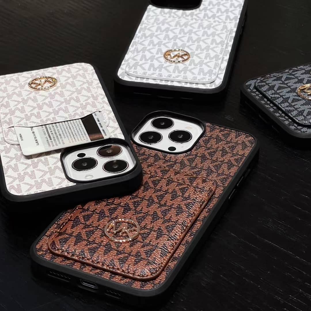 MK iPhone Case Card Slot for iPhone 13 14 15 ProMax Plus Series