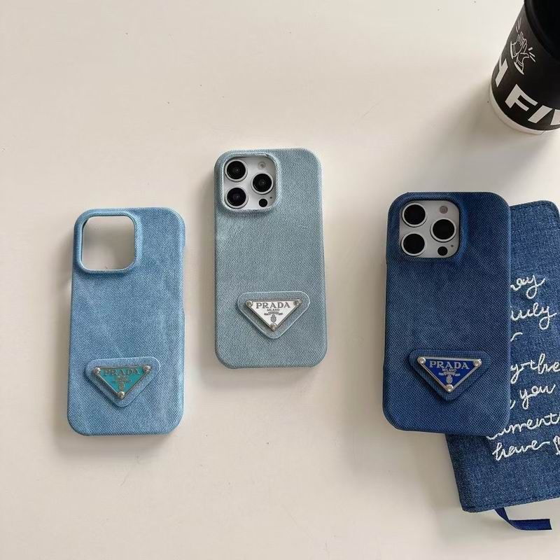 Prada iPhone Case Denim Fabric