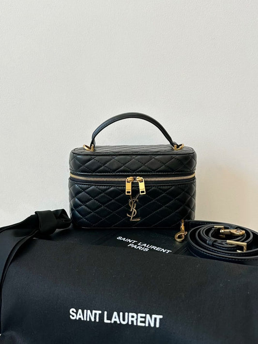Saint Laurent Leather Gold Shoulder Bag