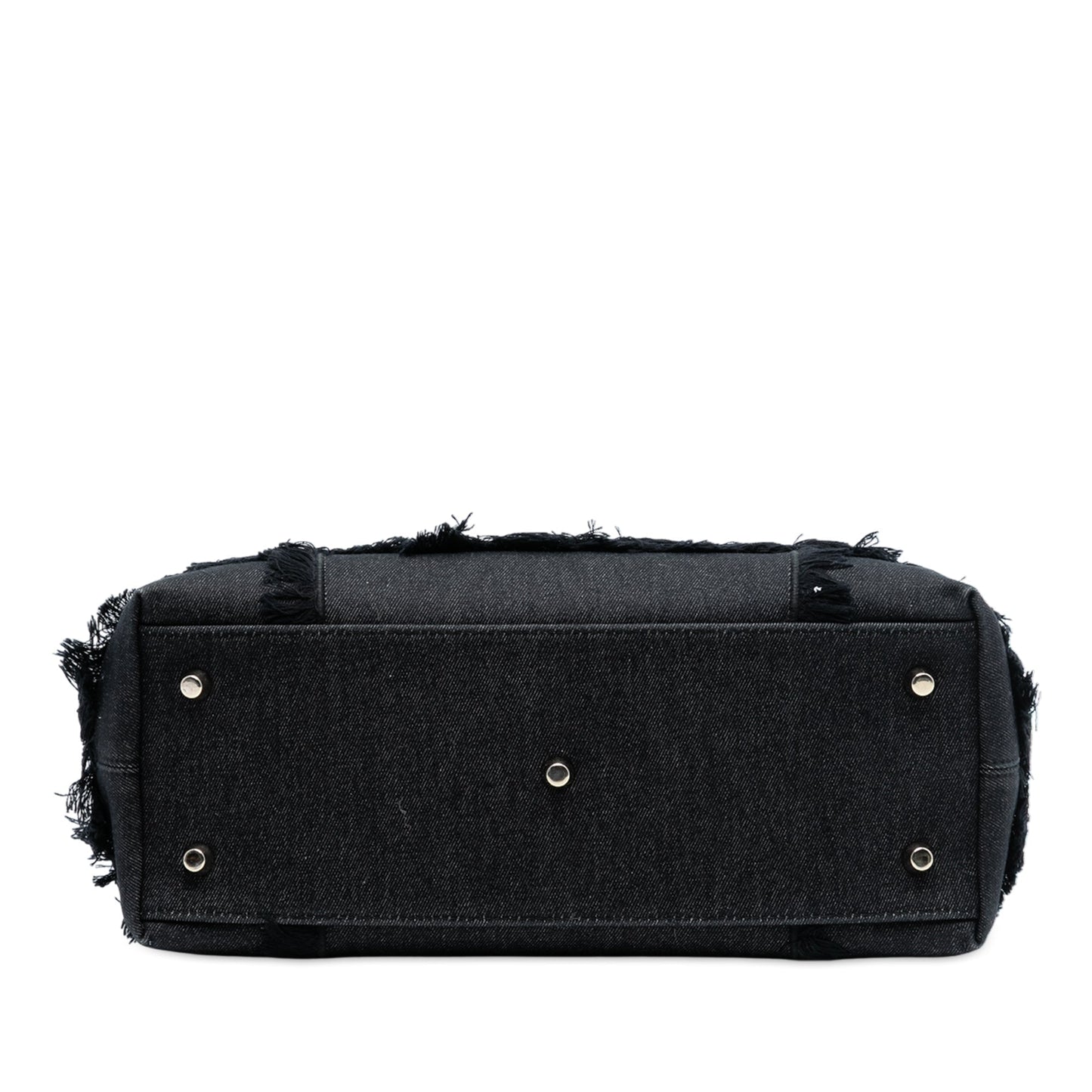 Black Dior Denim Patch D Light Satchel