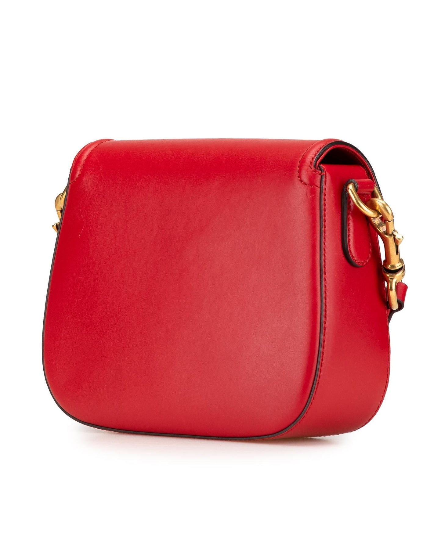 Medium Leather Crossbody Bag with Detachable Strap and Interior Pockets