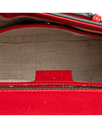 Medium Leather Crossbody Bag with Detachable Strap and Interior Pockets