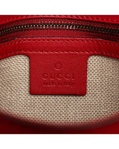 Medium Leather Crossbody Bag with Detachable Strap and Interior Pockets