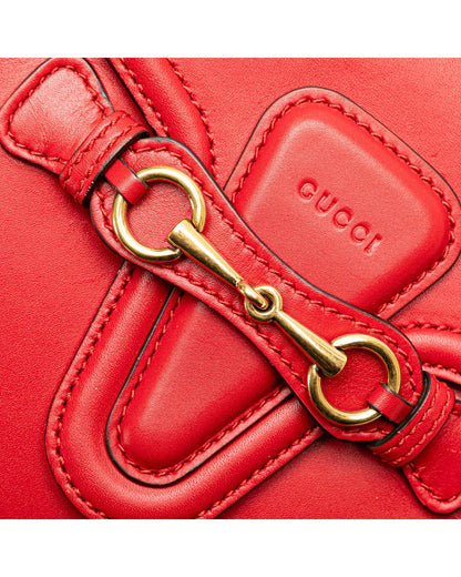 Medium Leather Crossbody Bag with Detachable Strap and Interior Pockets