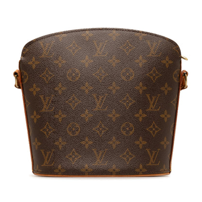 Brown Louis Vuitton Monogram Drouot Crossbody Bag