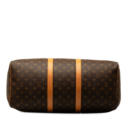 Brown Louis Vuitton Monogram Keepall 50 Travel Bag