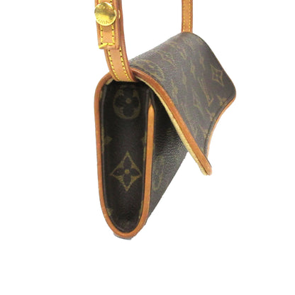 Brown Louis Vuitton Monogram Pochette Twin PM Crossbody Bag