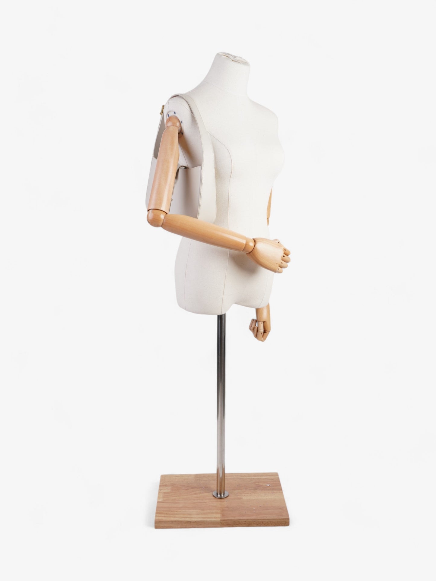 Saint Laurent Le 5 A 7 Cream Leather