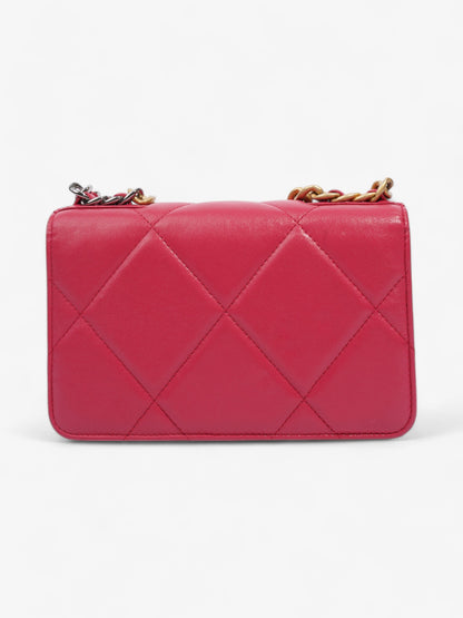 Chanel 19 Wallet On Chain Pink Lambskin Leather