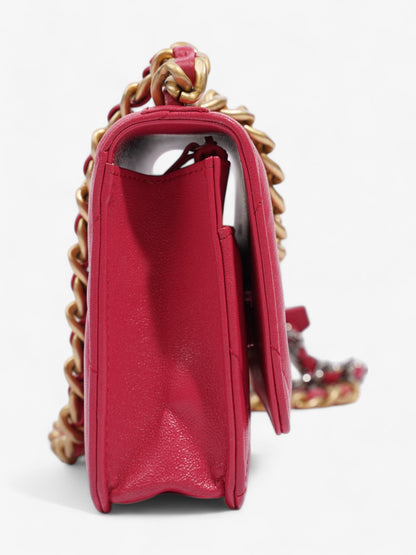 Chanel 19 Wallet On Chain Pink Lambskin Leather