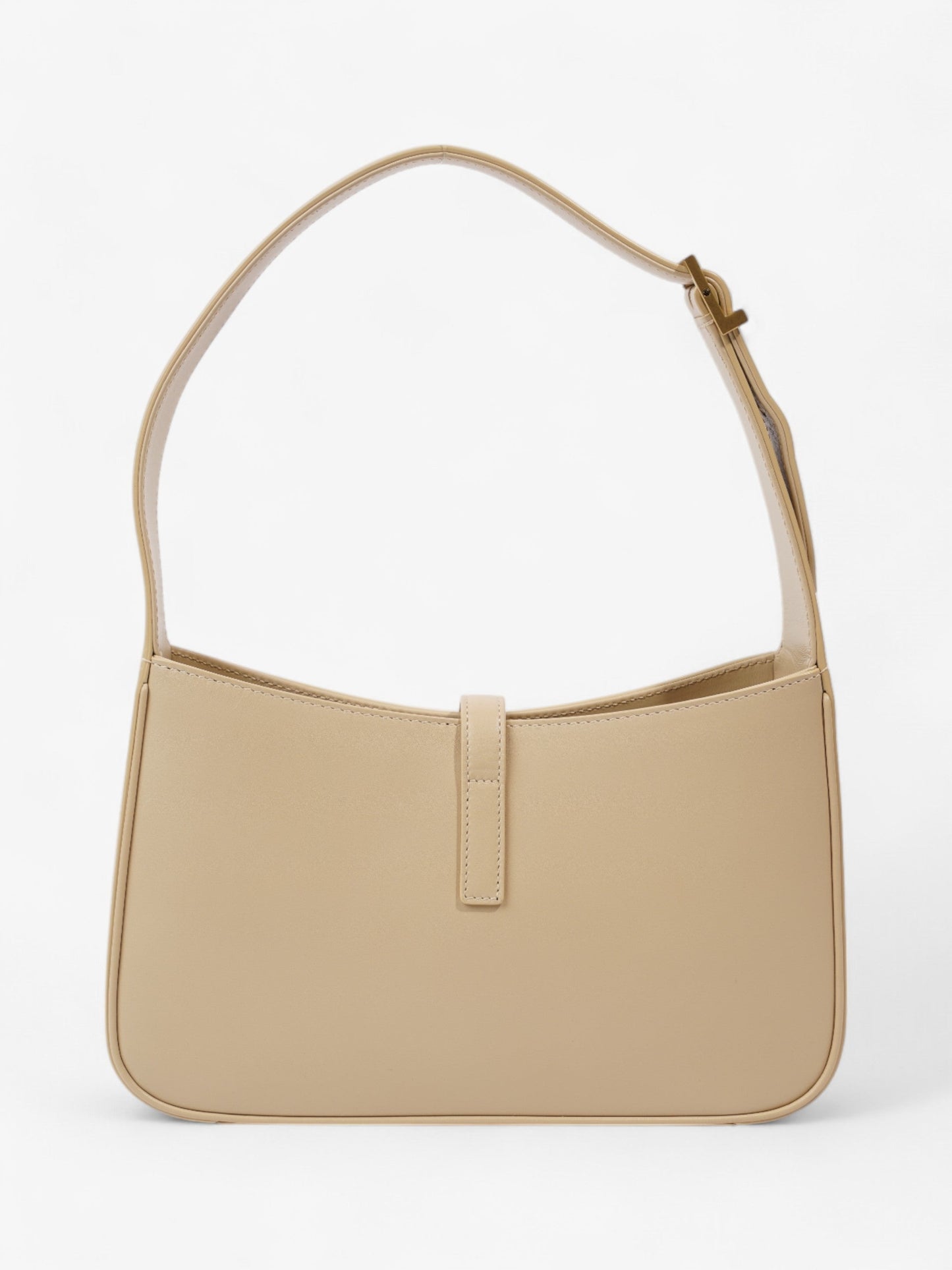 Saint Laurent Le 5 A 7 Hobo Nude Calfskin Leather