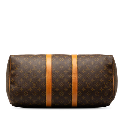 Brown Louis Vuitton Monogram Keepall 45 Travel Bag