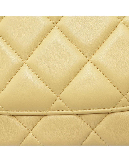 Quilted Lambskin Trendy CC Flap Crossbody Bag with Chain Straps