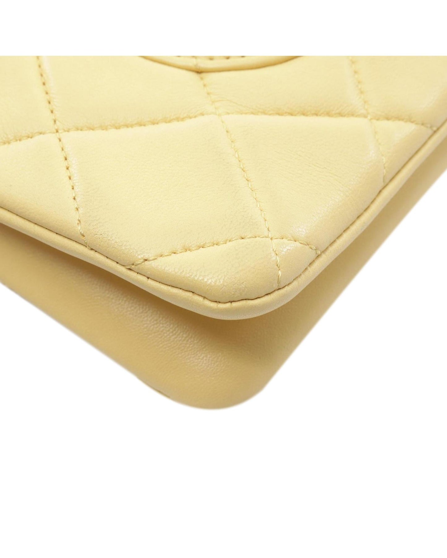 Quilted Lambskin Trendy CC Flap Crossbody Bag with Chain Straps